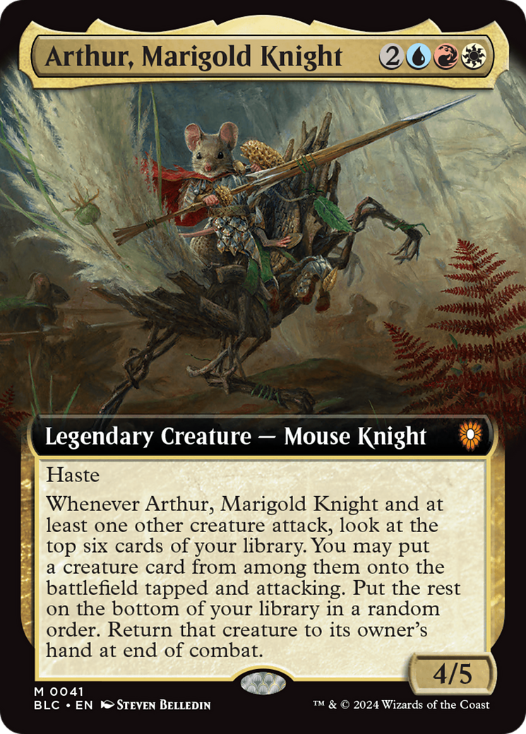 Arthur, Marigold Knight (BLC-041) - Bloomburrow Commander [Mythic]