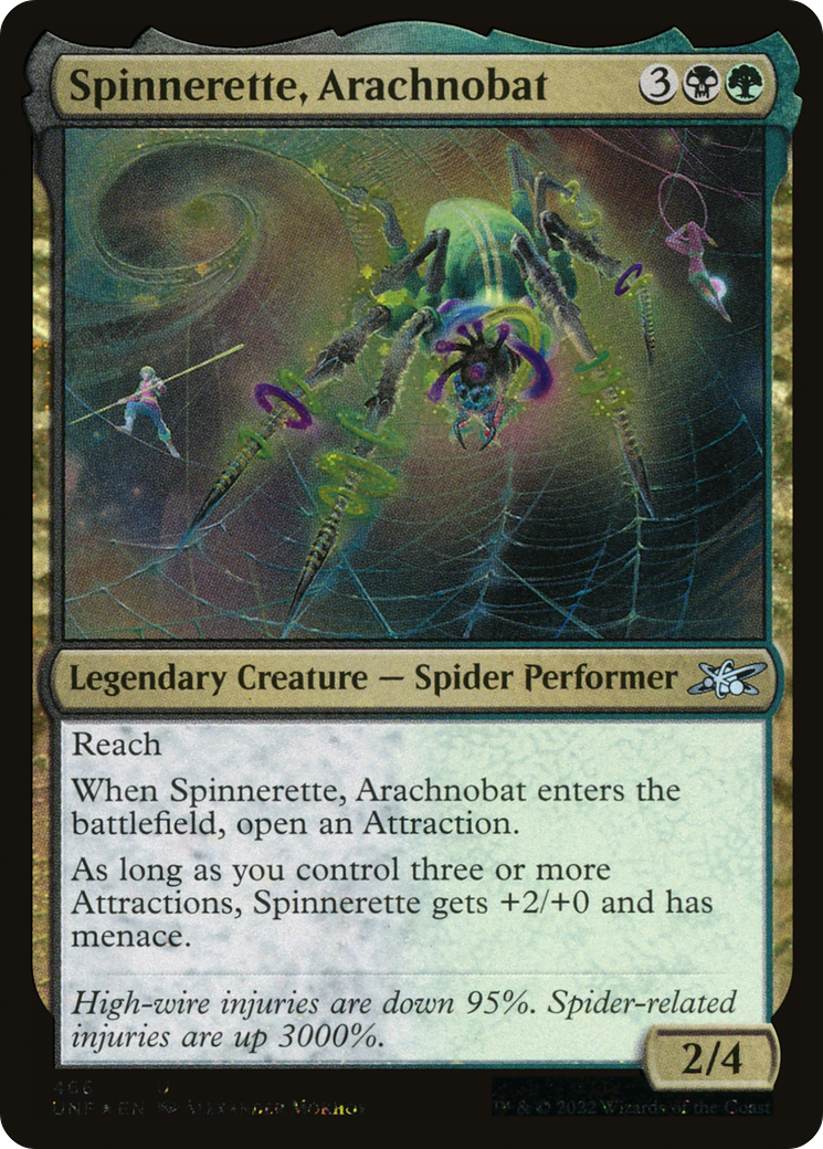 Spinnerette, Arachnobat (UNF-466) - Unfinity Galaxy Foil [Uncommon]