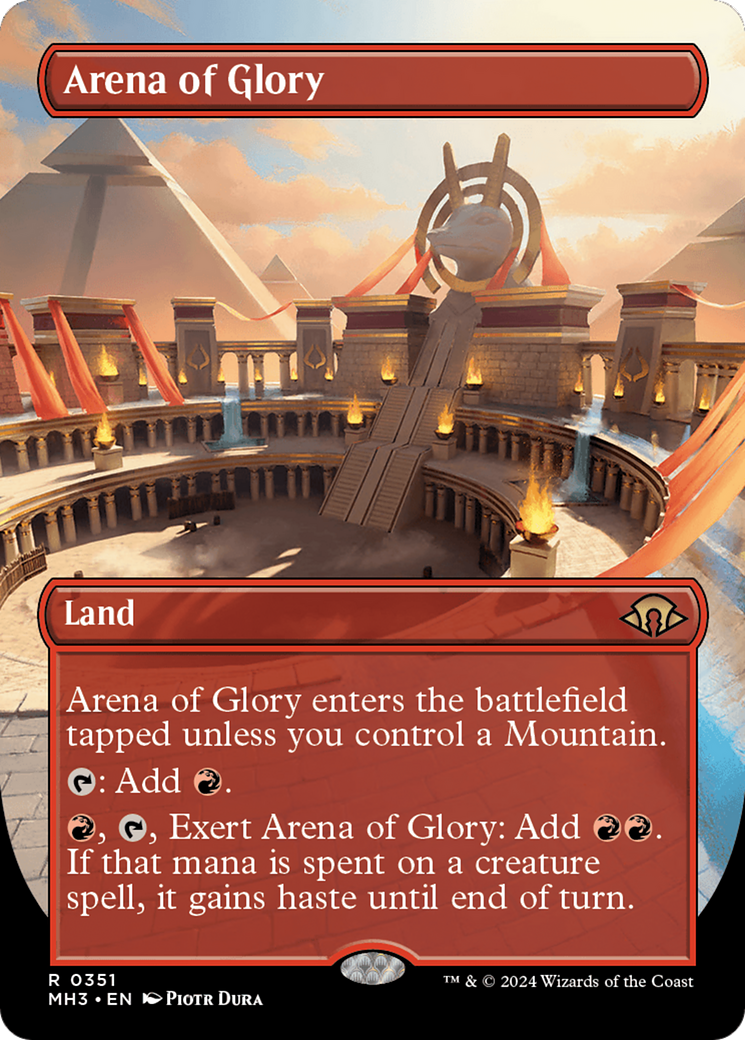 Arena of Glory (MH3-351) - Modern Horizons 3 (Borderless) Foil [Rare]