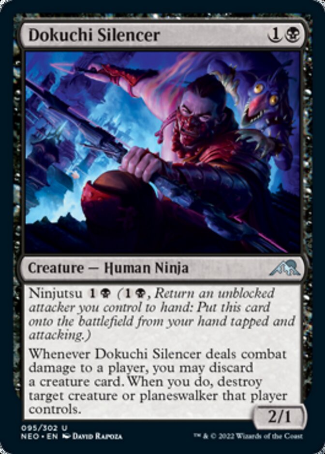 Dokuchi Silencer (NEO-095) - Kamigawa: Neon Dynasty [Uncommon]