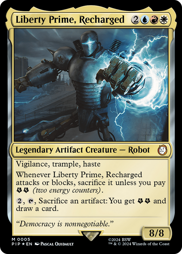 Liberty Prime, Recharged (PIP-005) - Fallout Foil [Mythic]