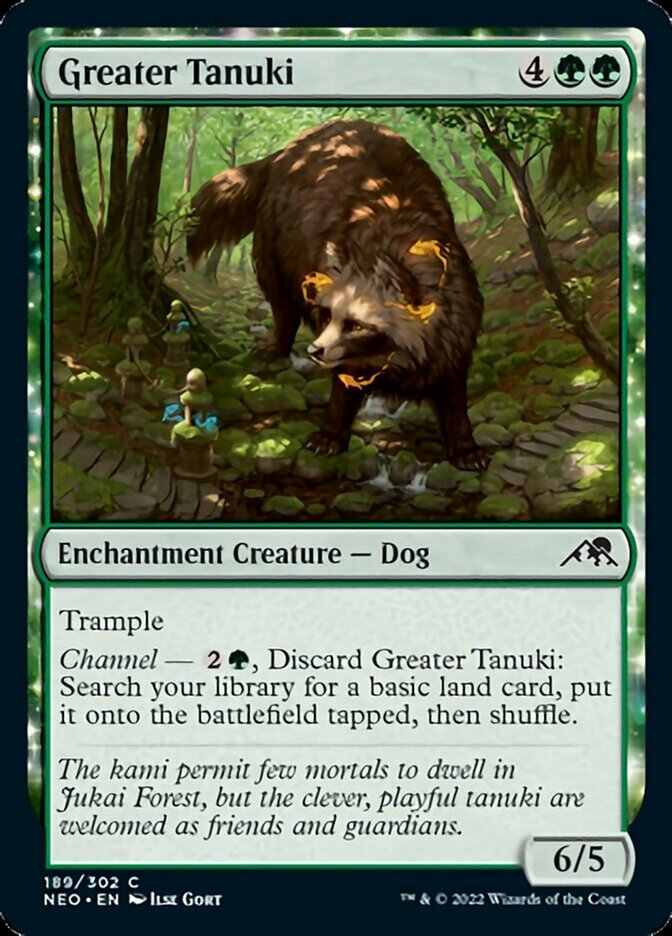 Greater Tanuki (NEO-189) - Kamigawa: Neon Dynasty [Common]
