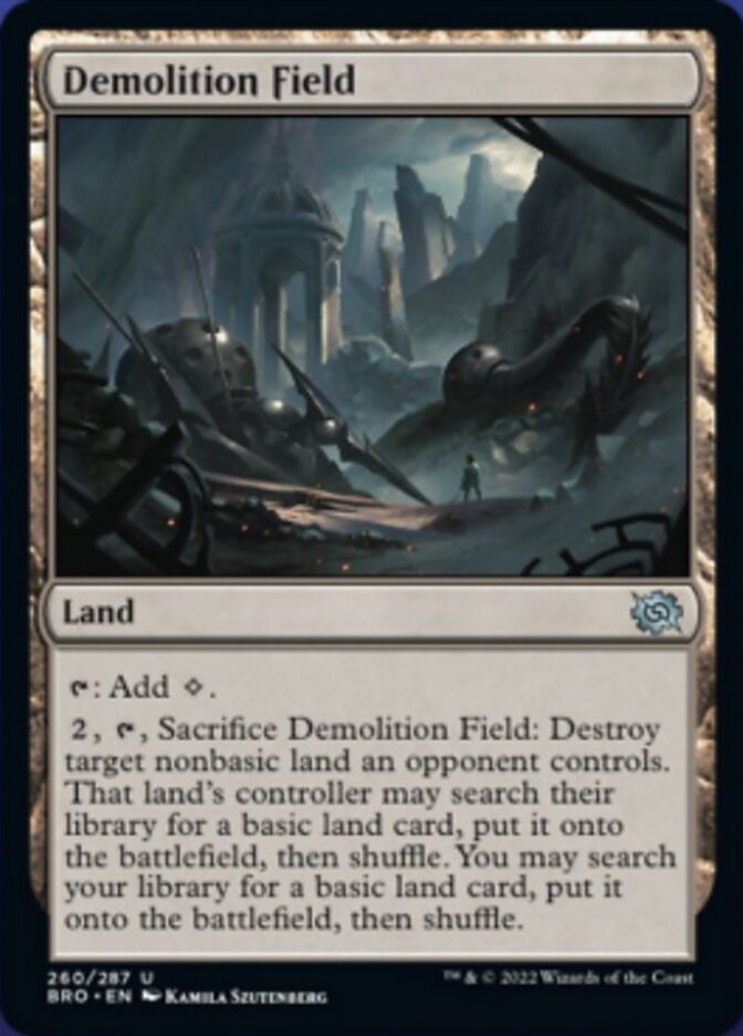 Demolition Field (BRO-260) - The Brothers' War [Uncommon]