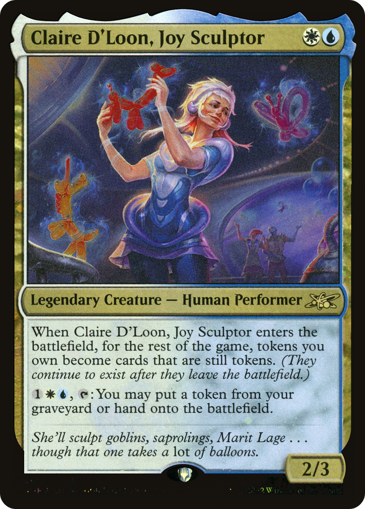 Claire D'Loon, Joy Sculptor (UNF-451) - Unfinity Galaxy Foil [Rare]