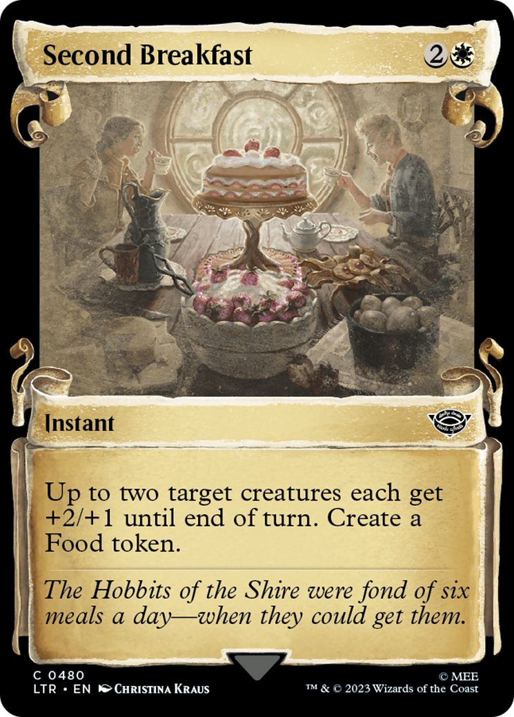 Second Breakfast (LTR-480) - The Lord of the Rings: Tales of Middle-earth: (Showcase) Scroll Foil [Common]