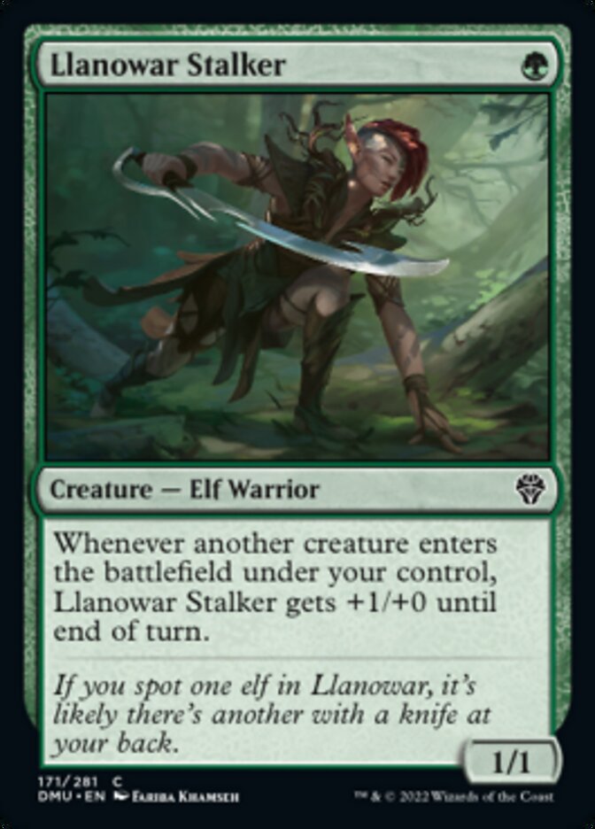 Llanowar Stalker (DMU-171) - Dominaria United [Common]