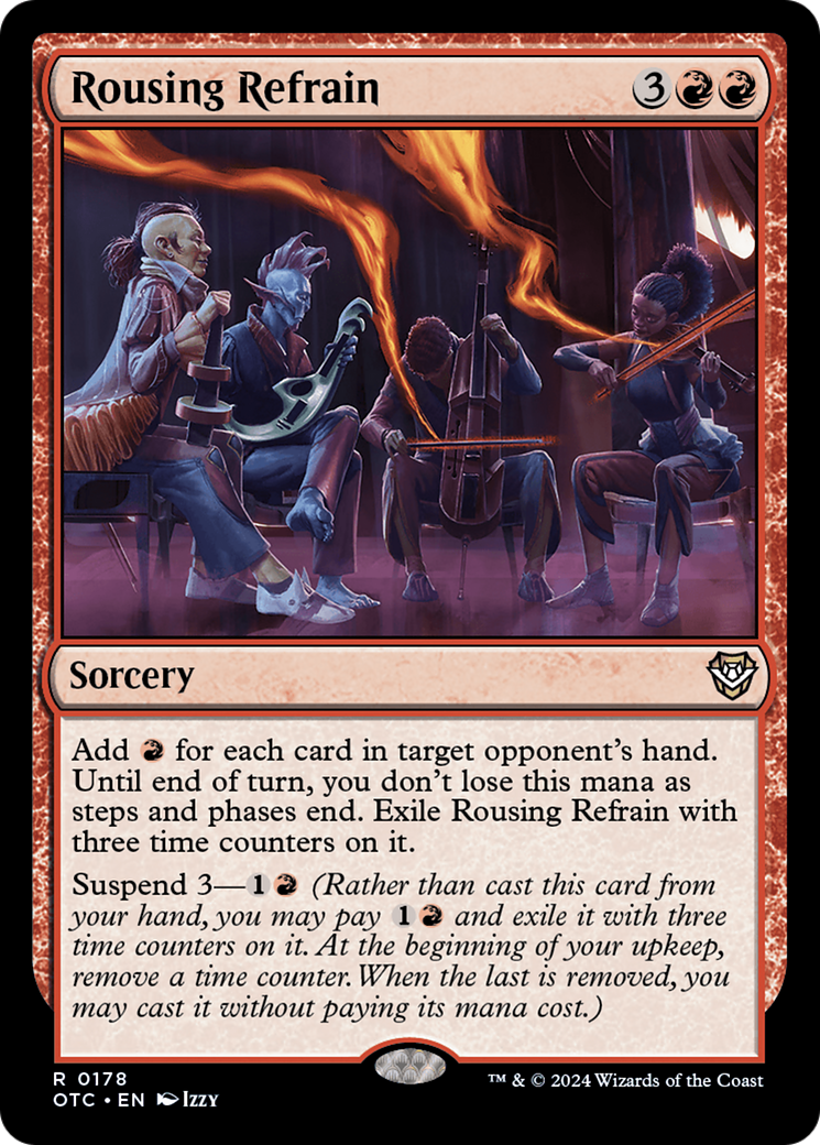 Rousing Refrain (OTC-178) - Outlaws of Thunder Junction Commander [Rare]