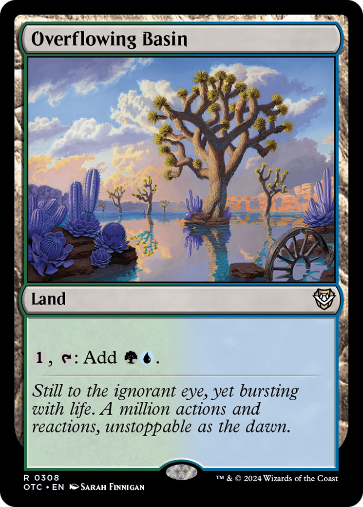 Overflowing Basin (OTC-308) - Outlaws of Thunder Junction Commander [Rare]