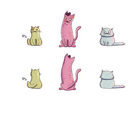 Stack O’ Cats Mascot Meeple Pack – Wooden 3-Pack (Double-Sided Printed)
