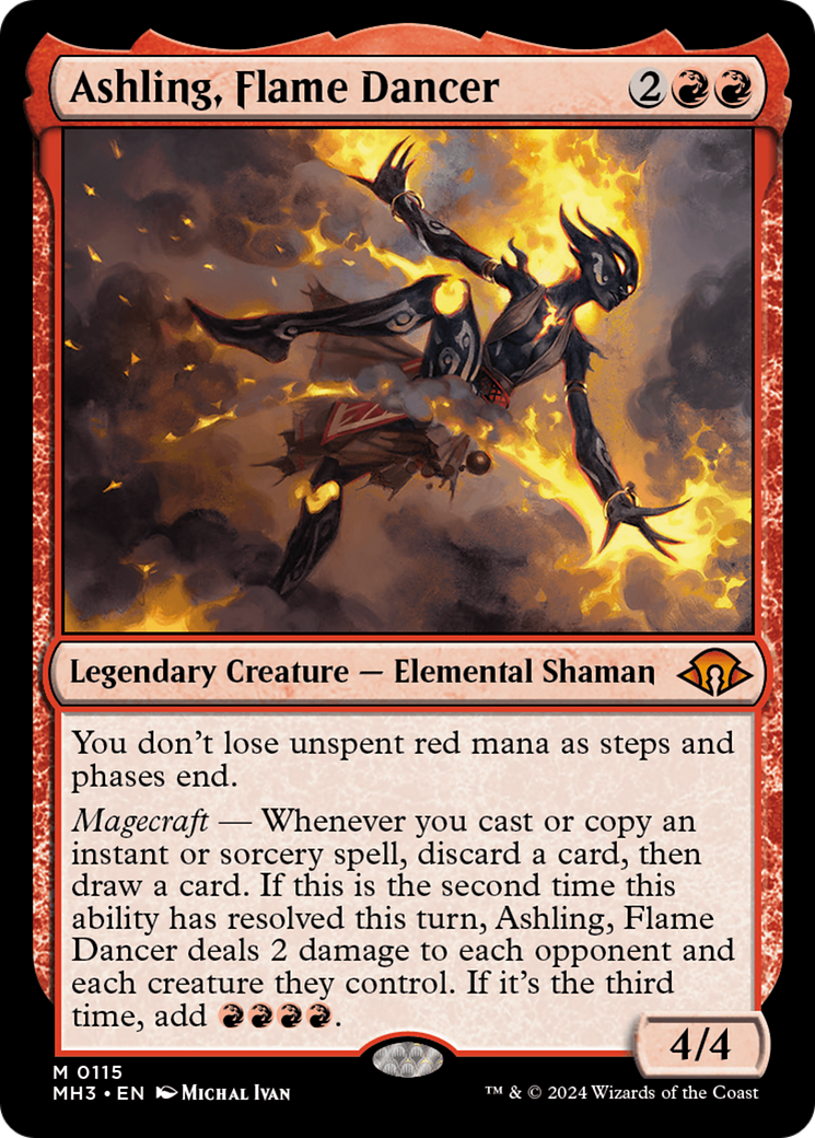 Ashling, Flame Dancer (MH3-115) - Modern Horizons 3 [Mythic]