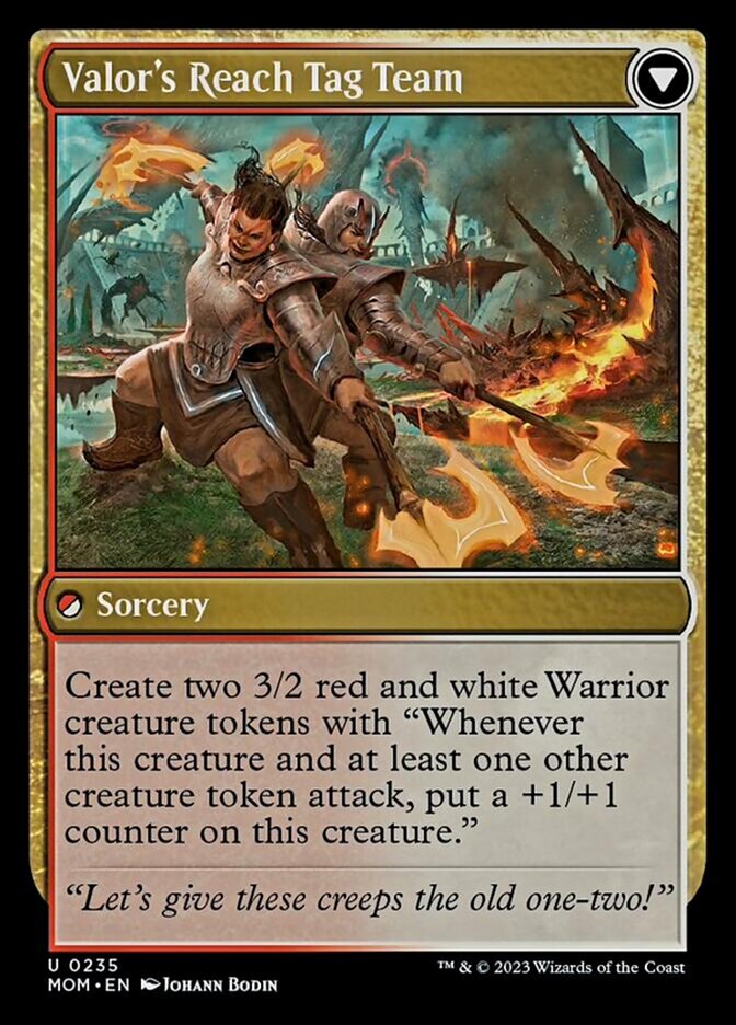 Invasion of Kylem // Valor's Reach Tag Team (MOM-235) - March of the Machine [Uncommon]
