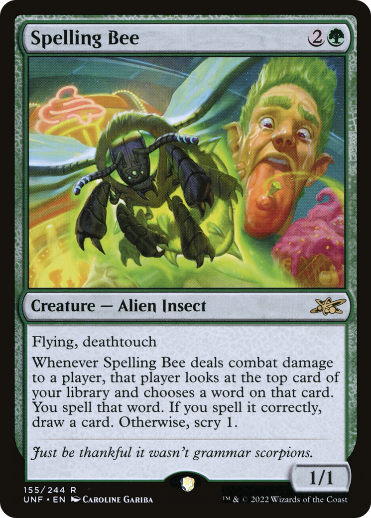 Spelling Bee (UNF-155) - Unfinity Foil [Rare]