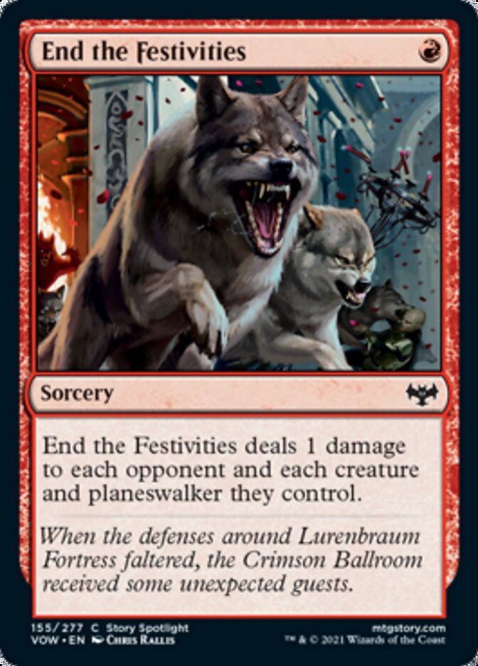 End the Festivities (VOW-155) - Innistrad: Crimson Vow [Common]