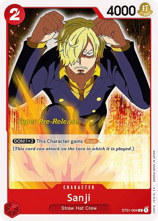 Sanji (ST01-004) - Super Pre-Release Starter Deck 1: Straw Hat Crew  [Common]
