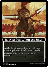 Bounty: Gorra Tash and Silas // Wanted! (TOTC-032) - Outlaws of Thunder Junction Commander Tokens Foil [Common]