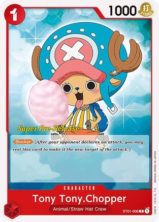 Tony Tony.Chopper (ST01-006) - Super Pre-Release Starter Deck 1: Straw Hat Crew  [Common]