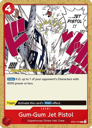Gum-Gum Jet Pistol (ST01-015) - Super Pre-Release Starter Deck 1: Straw Hat Crew  [Common]