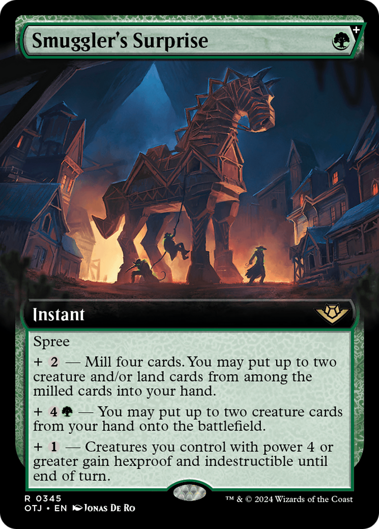 Smuggler's Surprise (OTJ-345) - Outlaws of Thunder Junction: (Extended Art, spree) Foil [Rare]