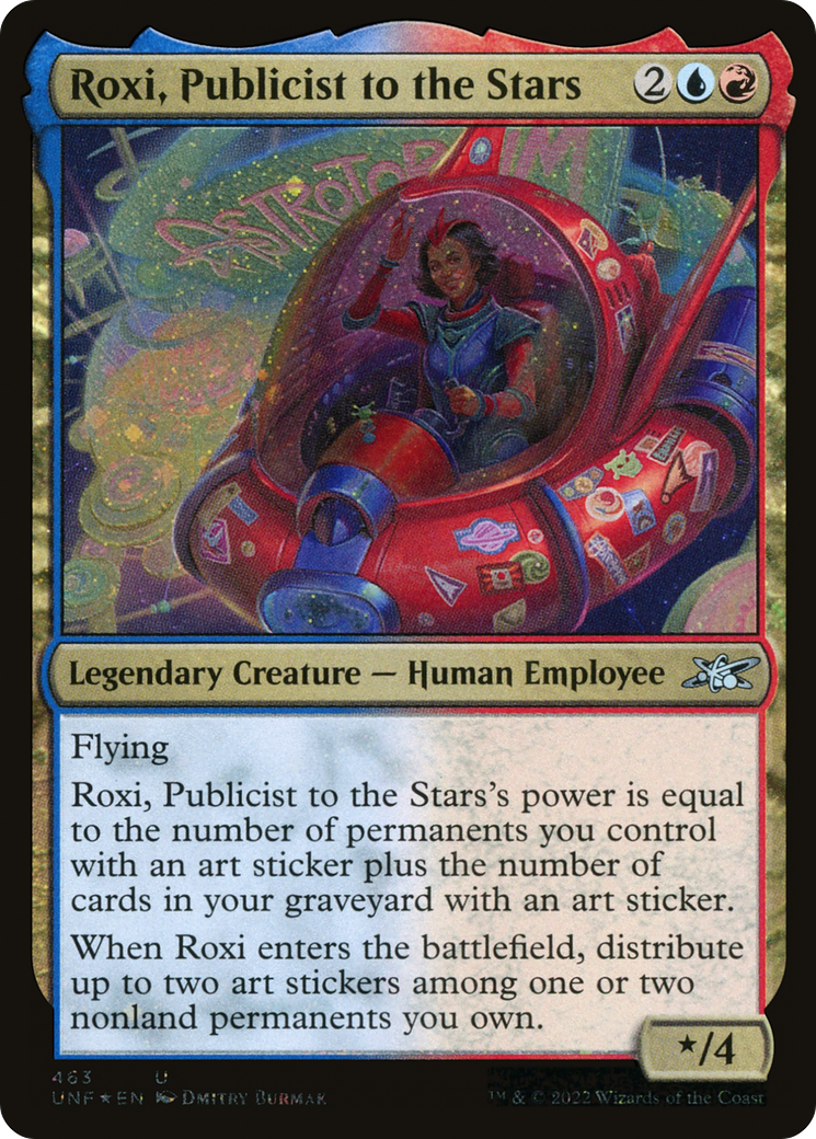 Roxi, Publicist to the Stars (UNF-463) - Unfinity Galaxy Foil [Uncommon]