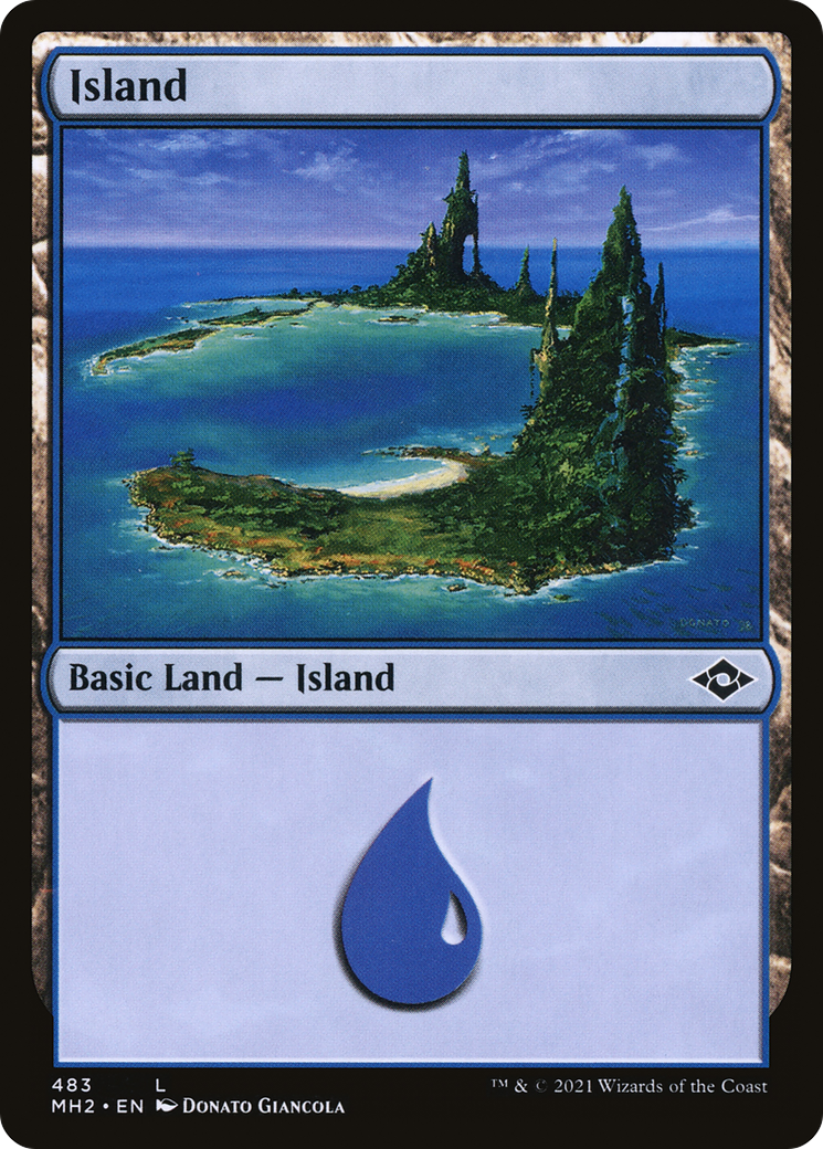 Island (MH2-483) - Modern Horizons 2 Etched Foil [Common]