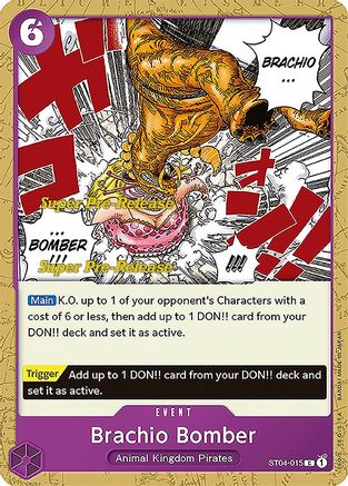 Brachio Bomber (ST04-015) - Super Pre-Release Starter Deck 4: Animal Kingdom Pirates  [Common]