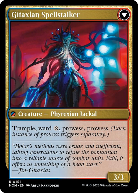 Khenra Spellspear // Gitaxian Spellstalker (MOM-151) - March of the Machine [Uncommon]