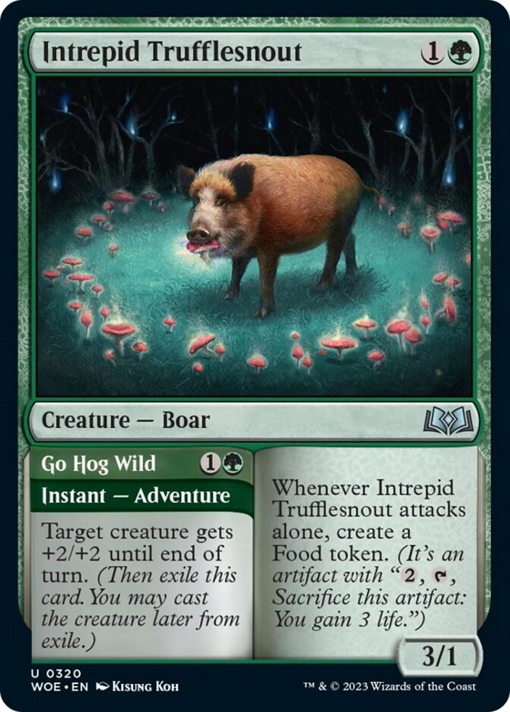 Intrepid Trufflesnout // Go Hog Wild (WOE-320) - Wilds of Eldraine [Uncommon]