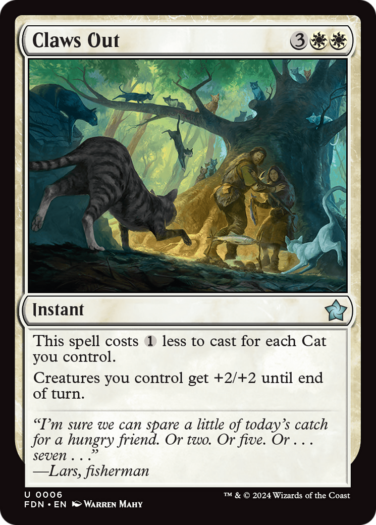 Claws Out (FDN-006) - Foundations Foil [Uncommon]