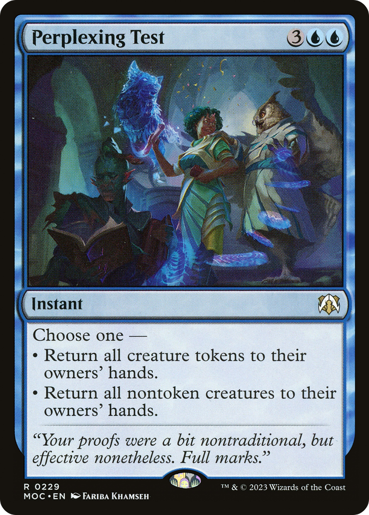 Perplexing Test (MOC-229) - March of the Machine Commander [Rare]