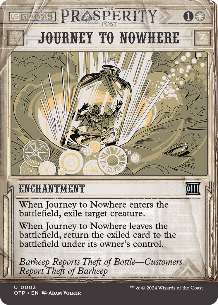 Journey to Nowhere (OTP-003) - Breaking News: (Showcase) (Borderless) [Uncommon]