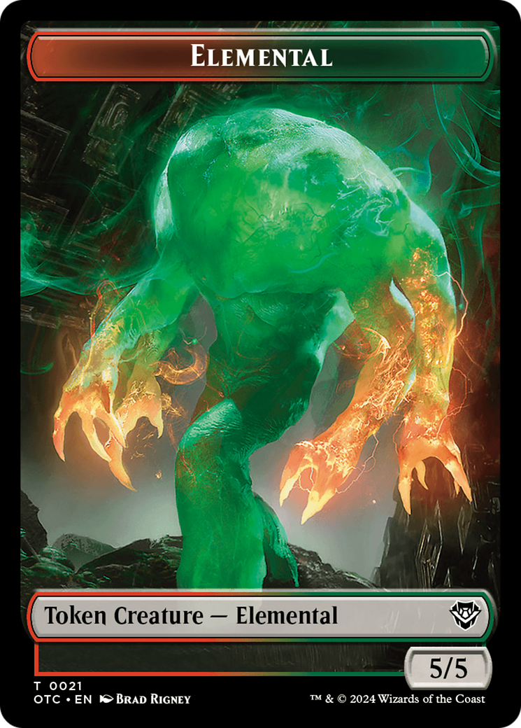 Elemental (TOTC-021) - Outlaws of Thunder Junction Commander Tokens Foil [Common]