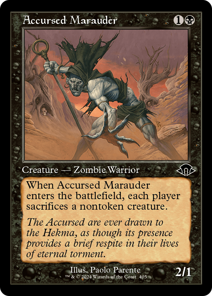 Accursed Marauder (MH3-405) - Modern Horizons 3 [Common] Retro Frame