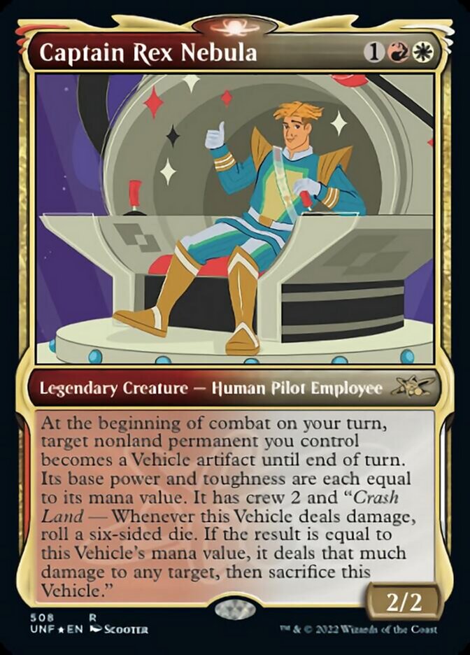 Captain Rex Nebula (UNF-508) - Unfinity: (Showcase) Galaxy Foil [Rare]