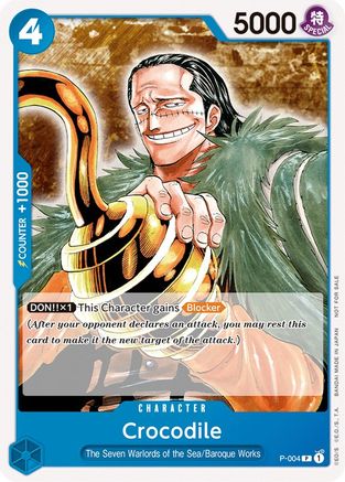 Crocodile (Promotion Pack 2022) (P-004) - One Piece Promotion Cards  [Promo]