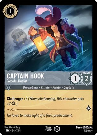 Captain Hook - Forceful Duelist (7) - D23 Promos Holofoil [Promo]