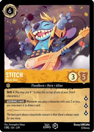 Stitch - Rock Star (2) - D23 Promos  [Promo]