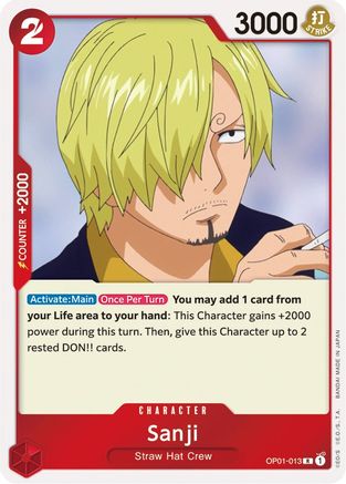 Sanji (OP01-013) - Romance Dawn Foil [Rare]