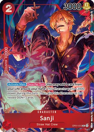Sanji (Parallel) (OP01-013) - Romance Dawn Foil [Rare]