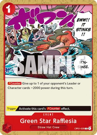 Green Star Rafflesia (OP01-028) - Romance Dawn  [Common]