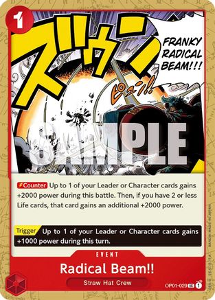 Radical Beam!! (OP01-029) - Romance Dawn  [Uncommon]