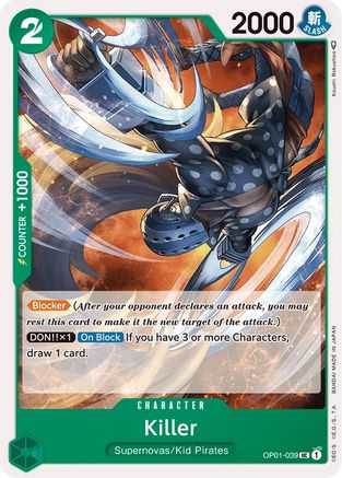 Killer (OP01-039) - Romance Dawn  [Uncommon]