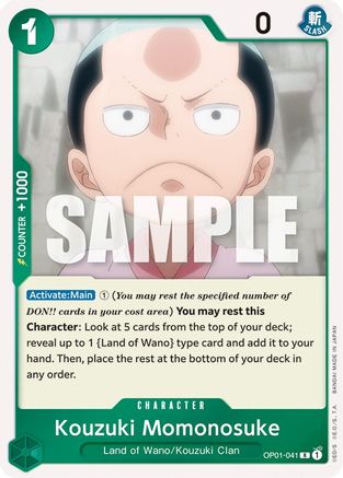 Kouzuki Momonosuke (OP01-041) - Romance Dawn Foil [Rare]