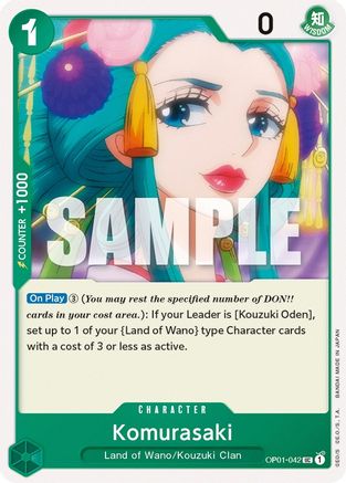 Komurasaki (OP01-042) - Romance Dawn  [Uncommon]