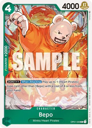 Bepo (OP01-049) - Romance Dawn Foil [Rare]