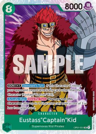 Eustass"Captain"Kid (OP01-051) - Romance Dawn Foil [Super Rare]