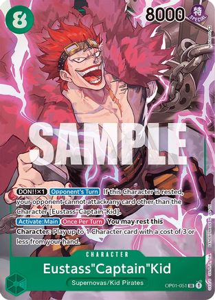 Eustass"Captain"Kid (Parallel) (OP01-051) - Romance Dawn Foil [Super Rare]