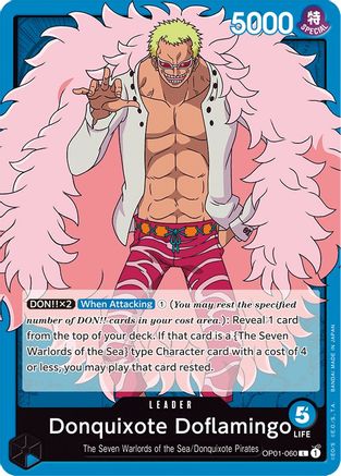 Donquixote Doflamingo (060) (OP01-060) - Romance Dawn  [Leader]