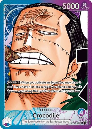 Crocodile (062) (Parallel) (OP01-062) - Romance Dawn Foil [Leader]