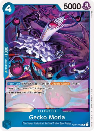 Gecko Moria (OP01-068) - Romance Dawn Foil [Rare]