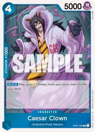 Caesar Clown (OP01-069) - Romance Dawn Foil [Rare]